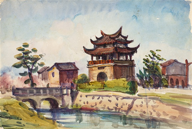 【城門】沖山王一 作　油彩 Amazon.com: 東京奶酪工廠鹽與卡門培爾奶酪東京紀念品日本大宮一盒40