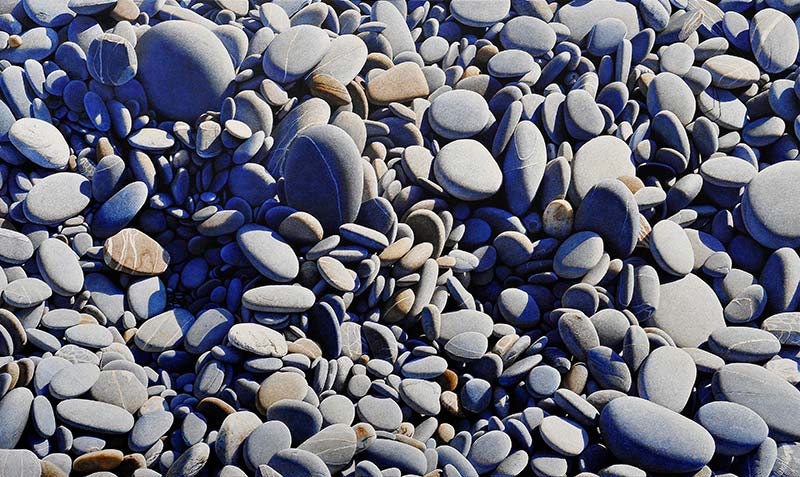周珠旺  | 石堆 | 油彩, 畫布 | 97x162cm 的圖說