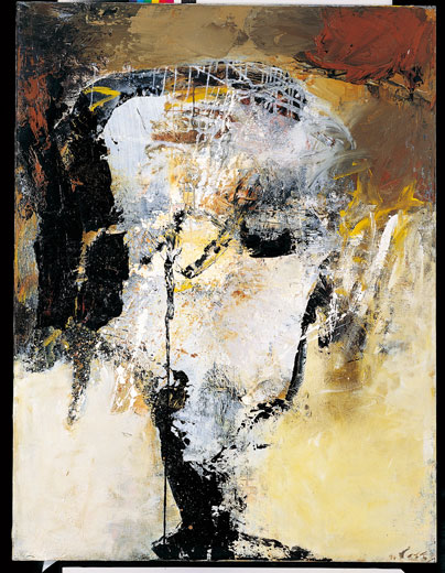 莊喆  | 山水人 壓克力、油彩、畫布, 1994 167 x 127 cm 的圖說