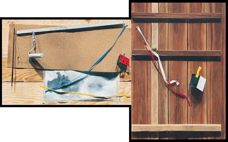司徒強  | 左+右 壓克力顏料、麻布, 1988-1989 195.6*320.2cm 的圖說
