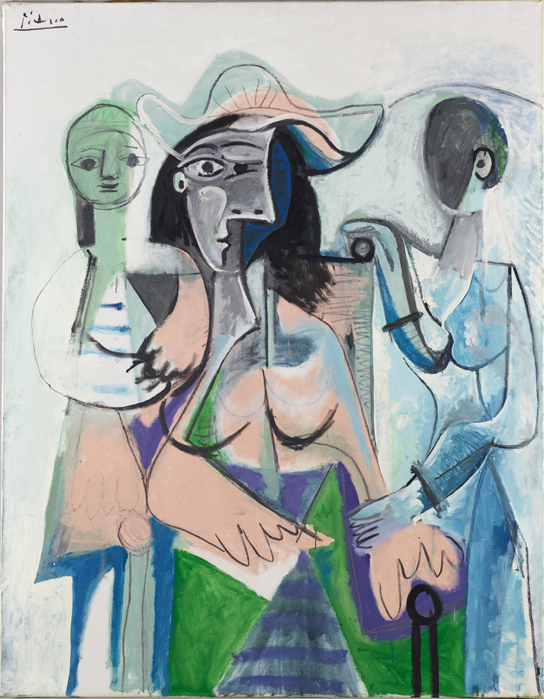 巴布羅‧畢卡索（1881–1973, 西班牙）
女人與小孩
1961
油彩、畫布  0 的圖說