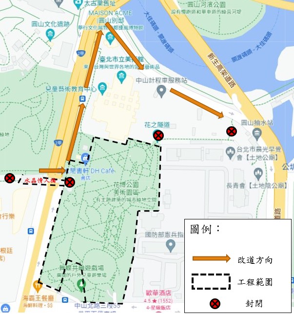 北美館擴建案說明會圖示